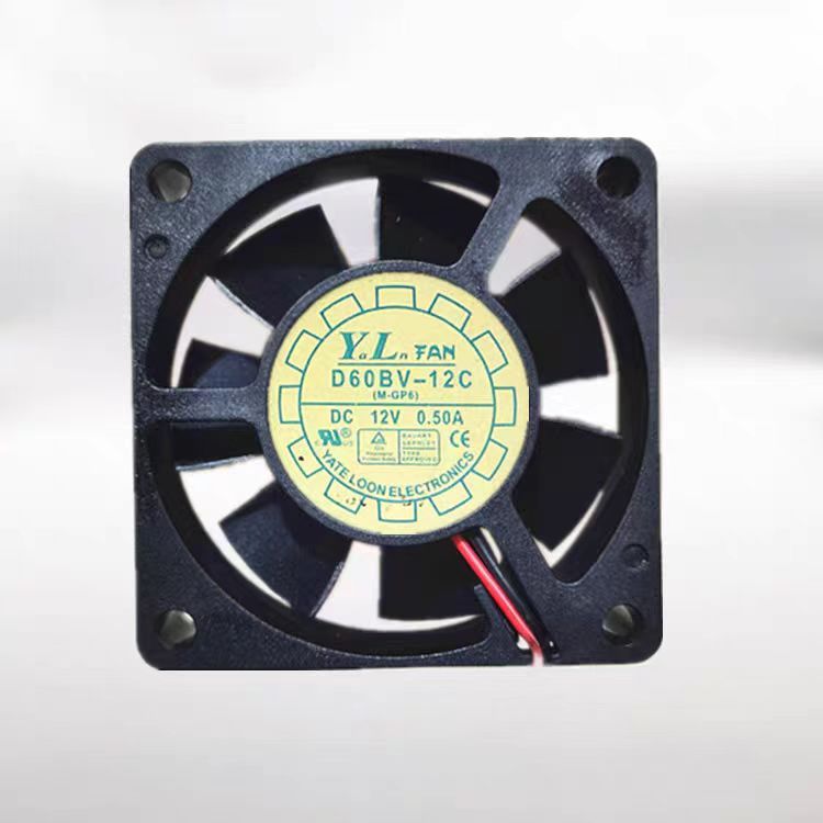 Quạt làm mát công suất âm lượng không khí cao 12V D60BV-12C Yuelun / YL 0.50 A 6020 6CM pxa1