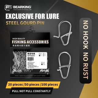 Bearking Lure Steel Snap - Hình 8 nâng cao phong cách Mỹ xoay, cường độ cao, chống rối, hoàn hảo để câu cá