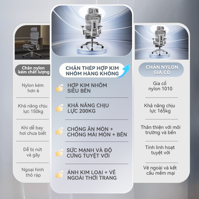 【Yisong LS900】ghế công thái học Nâng cấp chân thép, chịu tải 280KG, đệm ngồi có thể điều chỉnh ghế văn phòng | BigBuy360 - bigbuy360.vn