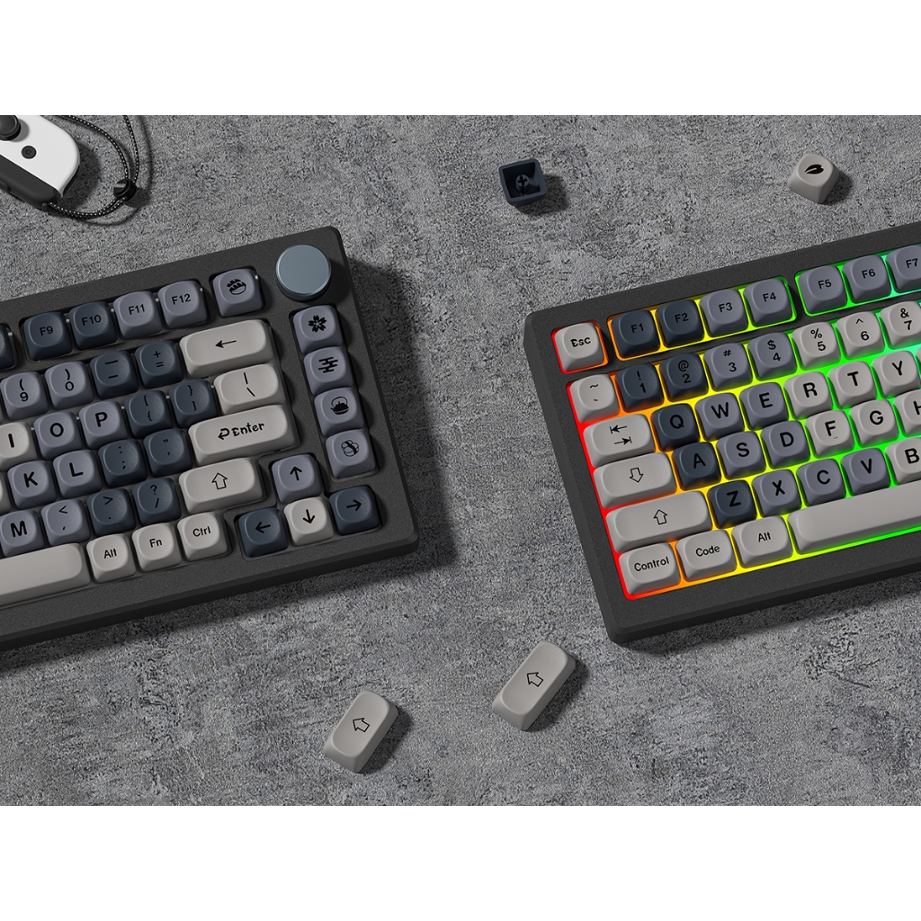 Womier Retro MOA Màu Xám Dễ Thương Keycaps 135 Phím Dye Sub Theme PBT Key Cap Set | BigBuy360 - bigbuy360.vn