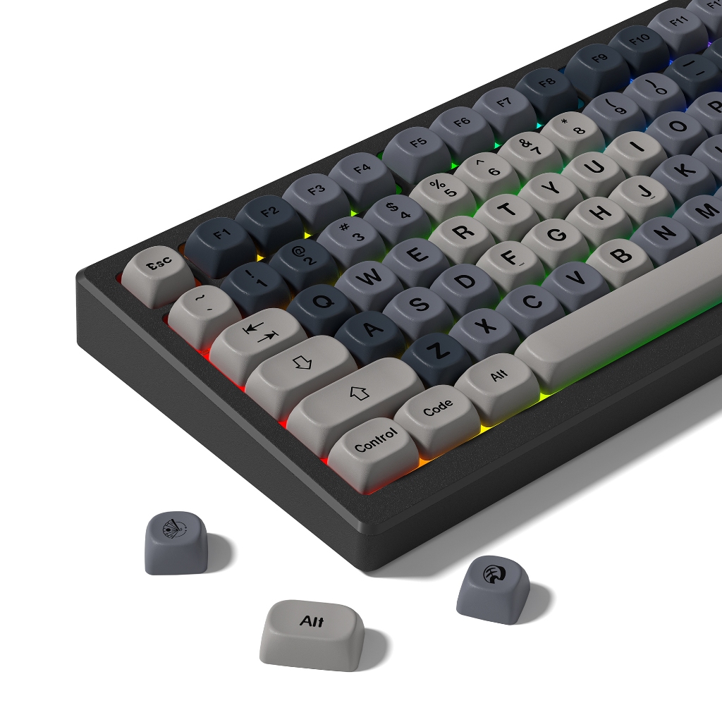 Womier Retro MOA Màu Xám Dễ Thương Keycaps 135 Phím Dye Sub Theme PBT Key Cap Set | BigBuy360 - bigbuy360.vn