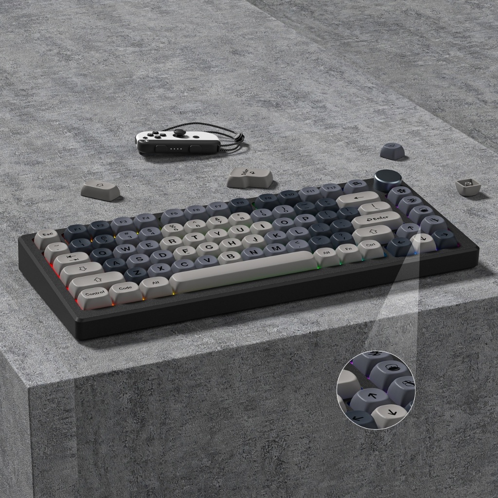 Womier Retro MOA Màu Xám Dễ Thương Keycaps 135 Phím Dye Sub Theme PBT Key Cap Set | BigBuy360 - bigbuy360.vn