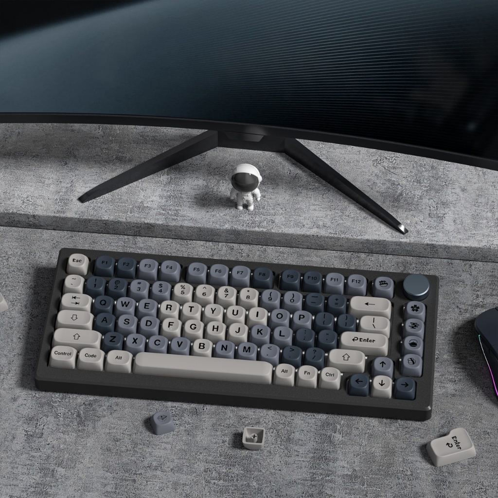 Womier Retro MOA Màu Xám Dễ Thương Keycaps 135 Phím Dye Sub Theme PBT Key Cap Set | BigBuy360 - bigbuy360.vn