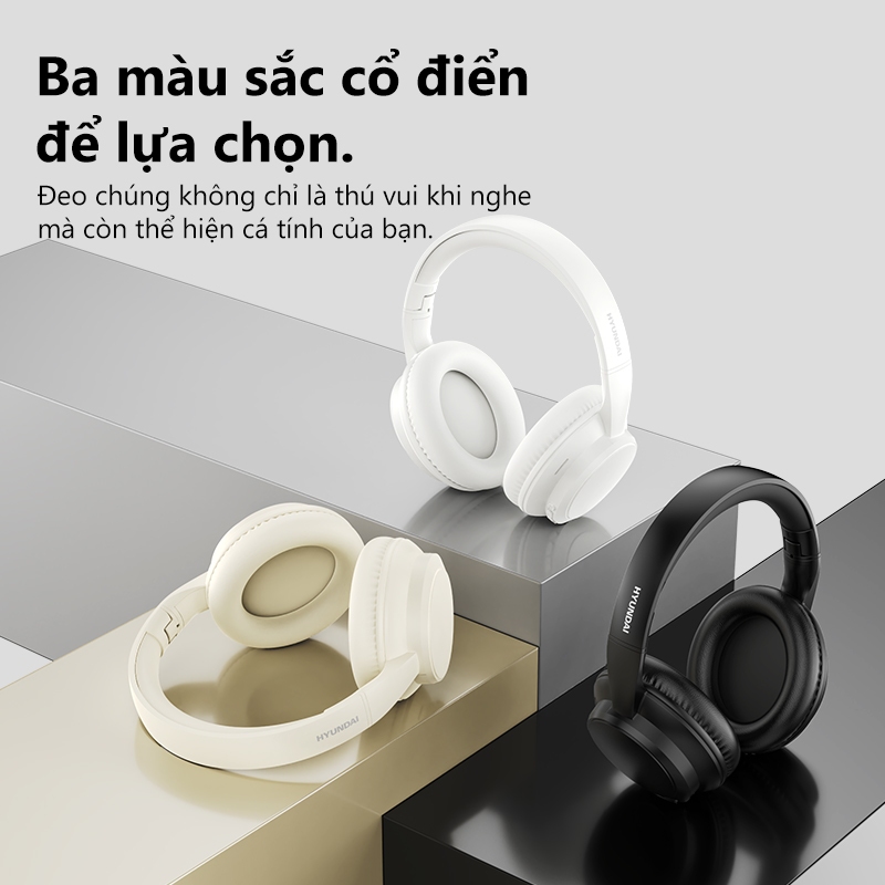 Tai Nghe Bluetooth Hyundai HY-T02 MAX Chất lượng âm thanh HIFI Giảm tiếng ồn Cảm ứng thông minh Cuộc gọi HD Bluetooth 5.4 | BigBuy360 - bigbuy360.vn