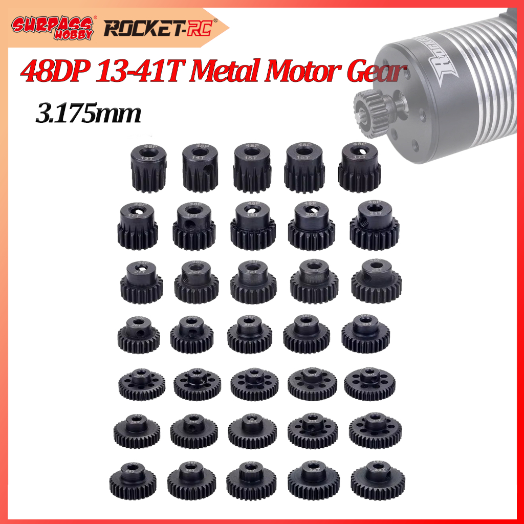 Vượt qua Sở Thích 48DP 3.175mm Gear 13T-17T 18T-21T 22T-25T 26T-29T 30T-33T 34T-37T 38T-41T Thép Độn