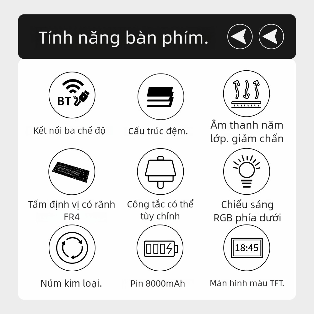 Đầu tiên 15 giảm giá Ajazz AK980 Bàn Phím Chơi Game Cơ Bluetooth RGB Đèn Nền 98 Phím Trao Đổi Nóng Ba Chế Độ Bàn Phím Không Dây Cho PC Laptop Máy Tính Để Bàn | BigBuy360 - bigbuy360.vn