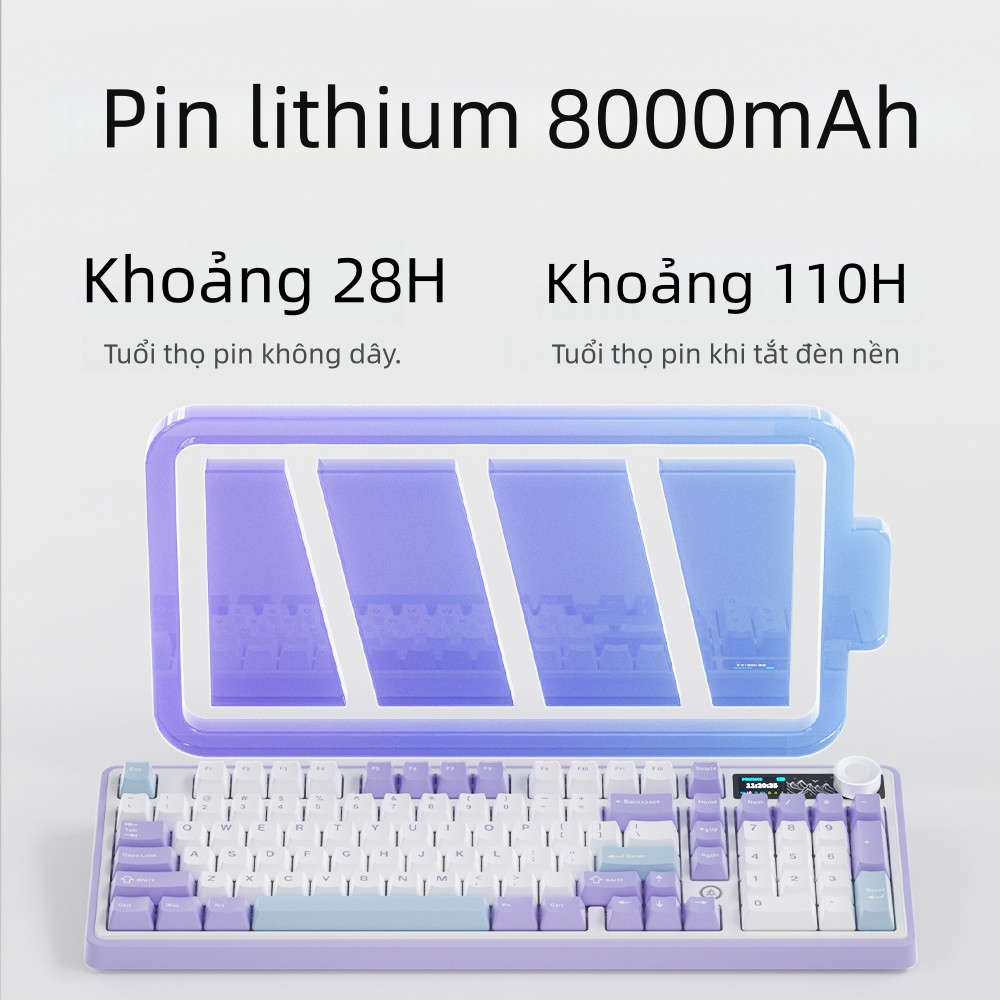 Đầu tiên 15 giảm giá Ajazz AK980 Bàn Phím Chơi Game Cơ Bluetooth RGB Đèn Nền 98 Phím Trao Đổi Nóng Ba Chế Độ Bàn Phím Không Dây Cho PC Laptop Máy Tính Để Bàn | BigBuy360 - bigbuy360.vn