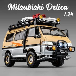  Tỉ Lệ 1: 24 Mitsubishi Delica Hợp Kim Xe Mô Hình Diecast Xe Âm Thanh Ánh Sáng Xe Người Yêu Bộ Sưu Tập Trẻ Em Quà Tặng Sinh Nhật Kim Loại Bé Trai Đồ Chơi 