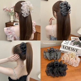 Mùa thu đông mới nhất Hàn Quốc nơ bướm kẹp tóc sau cảm giác cao cấp não cá mập kẹp ra ngoài bán sỉ