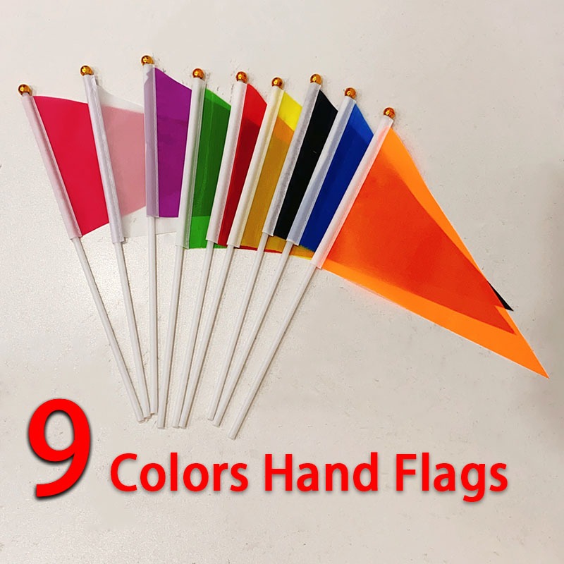 Cờ tam giác Bunting Cờ cầm tay Màu trắng-Flag Đen-Flag Đỏ-Flag Xanh-Flag 9 màu Cờ cho lễ hội và các 