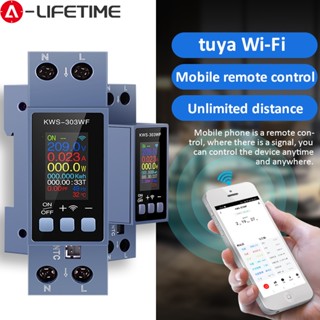 Màn hình TFT 0,96 Inch WIFI Công tắc thông minh Ngắt mạch Đồng hồ đo năng lượng Đồng hồ đo AC đa chức năng Đồng hồ đo điện áp dòng điện