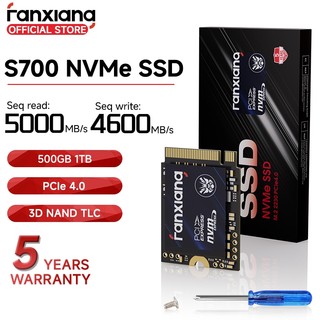  Fanxiang S700 2230 PCIe 4.0 M.2 NVMe SSD 500GB cho ROG Gaimg Tay cầm Steam Deck PS5 PC Laptop 