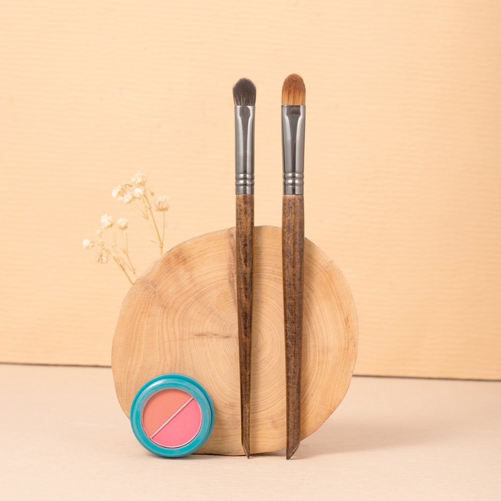 Ovw 2 Cái. Bộ cọ trang điểm Eye Shadow Brush Medium Shader Brush XQ1217