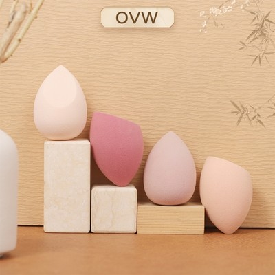 【OVW】Set 4 mút trang điểm MZD4FEN nhiều màu sắc tùy chọn siêu mềm mại hình dạng trứng