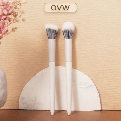 【OVW】Bàn chải tóc dê OVW Bàn chải phấn má hồng Bàn chải trang điểm có độ bóng cao L192 / 193