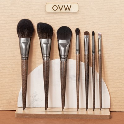 【OVW】Set 7 cọ trang điểm  đầu vát dùng để đánh phấn nền / má hồng / tạo khối chuyên nghiệp