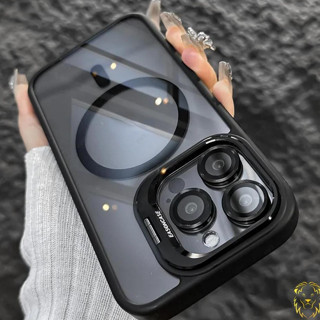 COVET Clear Camera Từ Tính Stent Ốp lưng Tương Thích Cho iPhone 16 15 14 13 12 11 Pro Max Plus Mang Theo Ống Kính Sang Trọng Trong Suốt Chống Sốc Ốp Lưng