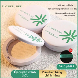 Phấn Phủ FLOWER LURE dạng bột kiềm dầu soát Da tế Bền bỉ điểm lại Mặt không thấm nướcvà mồ hôi 7g