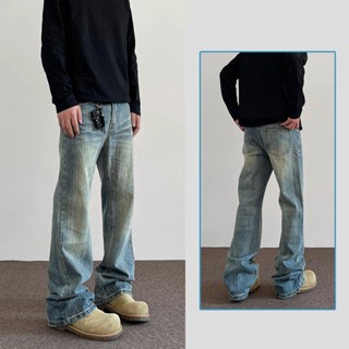 TIDE BEAR Quần jean nam Quần ống suông kiểu Mỹ mới có sẵn, giao hàng trong vài giây