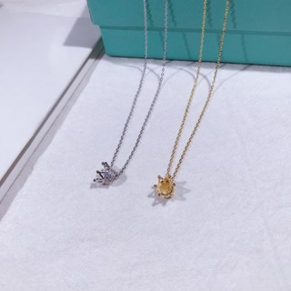 Vòng cổ vương miện bạc 925 mới khí chất thời trang bé gái chuỗi xương đòn