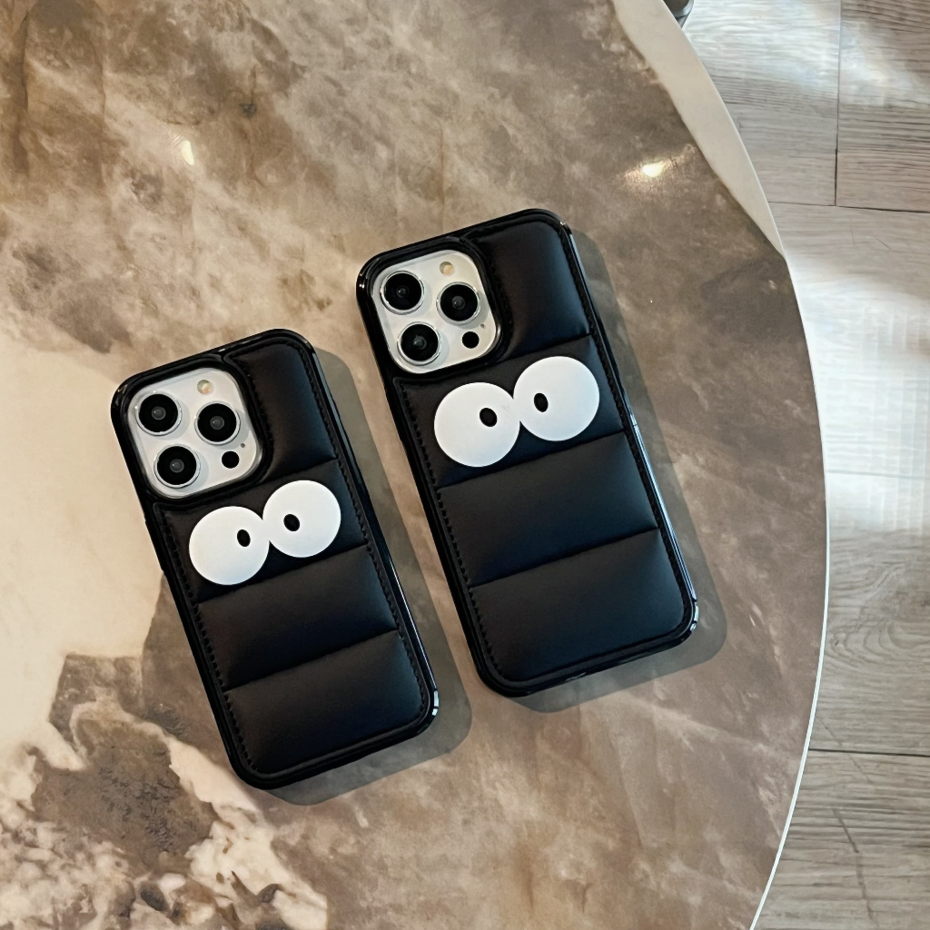Ốp điện thoại hình đôi mắt to ngớ ngẩn dễ thương cho iphone 16 Pro Max15 Pro MAX 14 Pro MAX 14 plus 