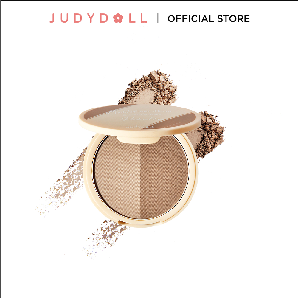 Judydoll Phấn Tạo Khối 2 Màu Đa Dụng Kiềm Dầu Không Thấm Nước 8G