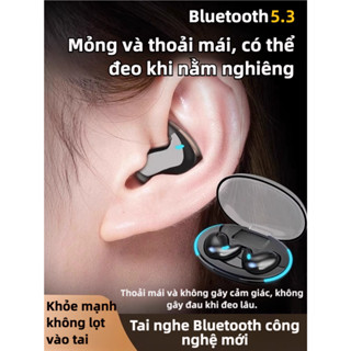 Tai nghe ngủ không dây Hqai X55 Bluetooth 5.3 Micrô âm thanh nổi có độ trung thực cao Màn hình LED tích hợp HIFI Thích hợp cho iPhone Andriod Điều khiển cảm ứng Âm nhạc Tai nghe chống nước HIFI