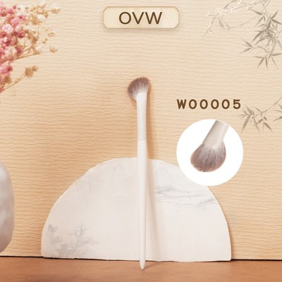 【OVW】Cọ Trang Điểm Hình Quạt Lông Dê Đánh Phấn Bắt Sáng Cho Mũi w00005