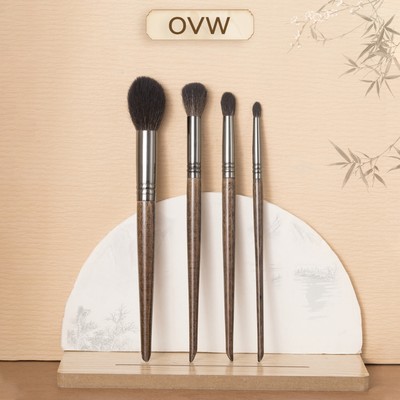 【OVW】4 cọ trang điểm XQ571119 lông dê cho phấn mắt độ bóng cao