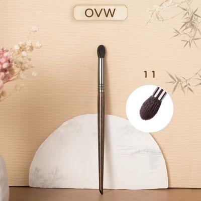 【OVW】 1 Chiếc Tự Nhiên Lông Dê Cọ Trang Điểm Phấn Mắt Pha Trộn Bàn Chải Mắt Nhăn Côn Máy Xay Sinh Tố Mỹ Phẩm Bàn Chải XQ11