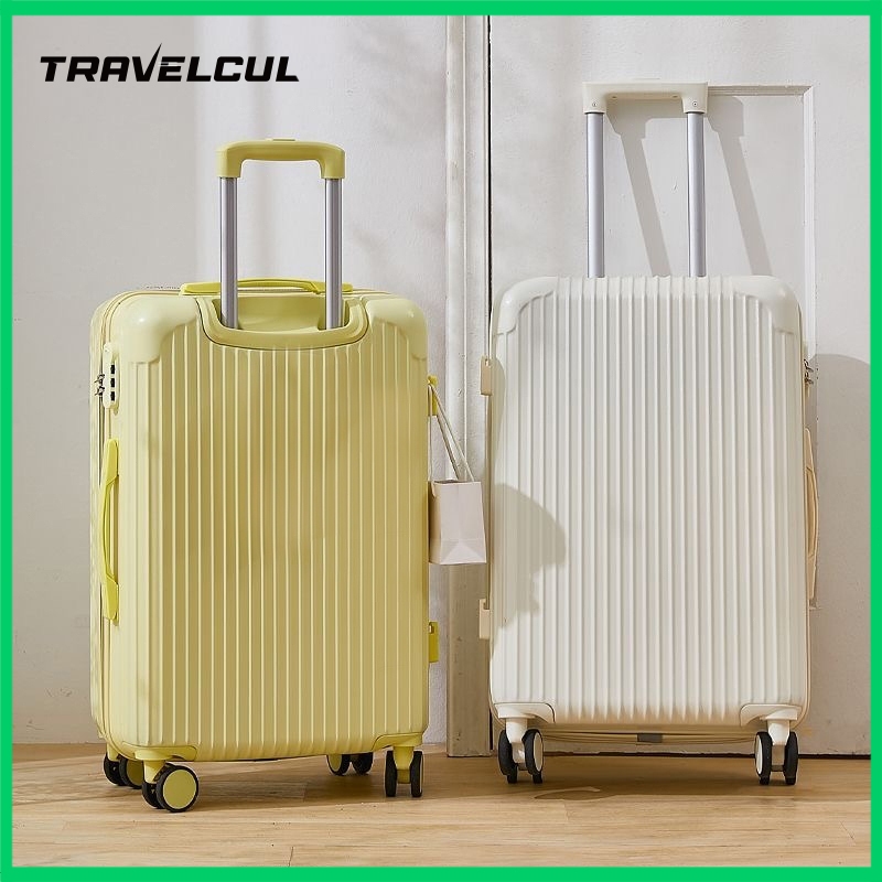 Travelcul Túi du lịch hành lý thời trang 20 / 24 / 28inch Vali hành lý kết hợp khóa vali