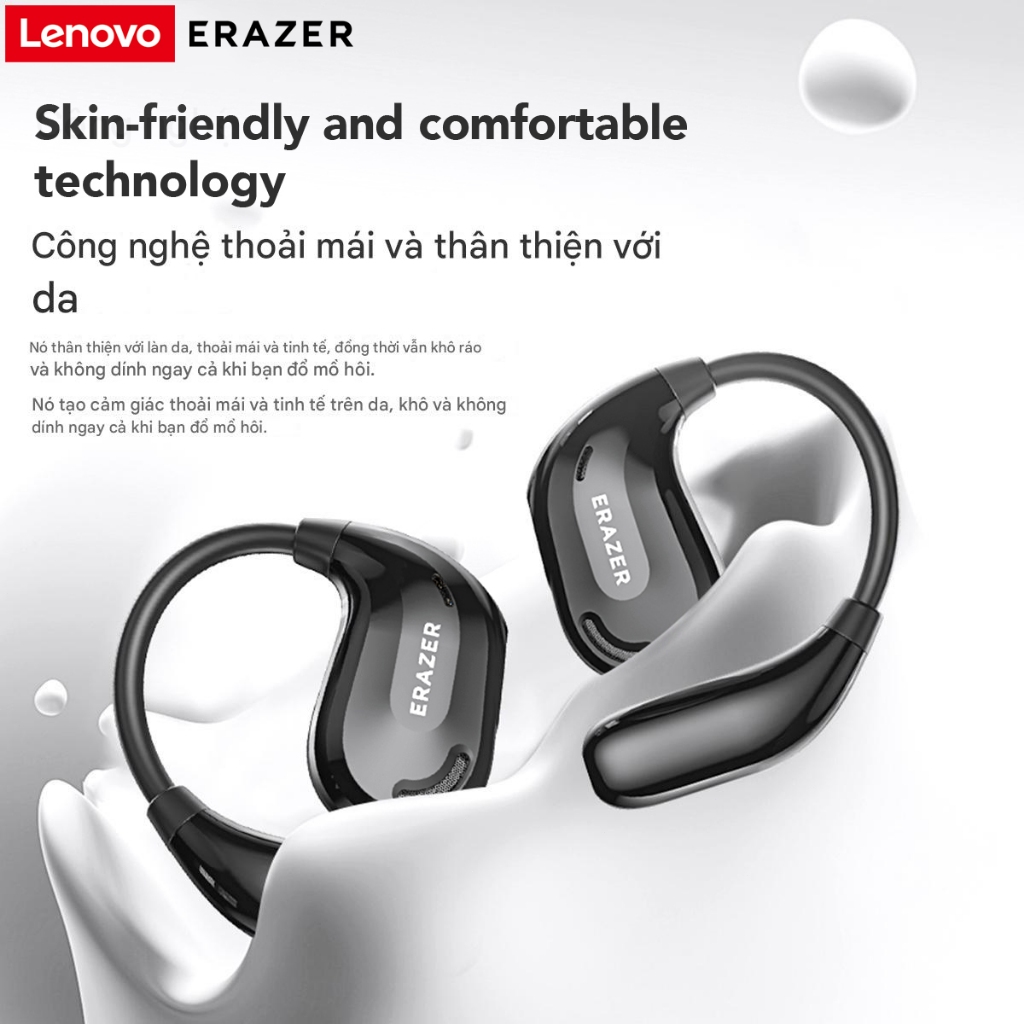 Lenovo ERAZER XT66 PRO Al Tai nghe không dây dịch thời gian thực thông minh Bluetooth 5.4 SLEEP ASMR có màn hình cảm ứng LED Tai nghe kinh doanh có Mic chống nước IPX5 | BigBuy360 - bigbuy360.vn