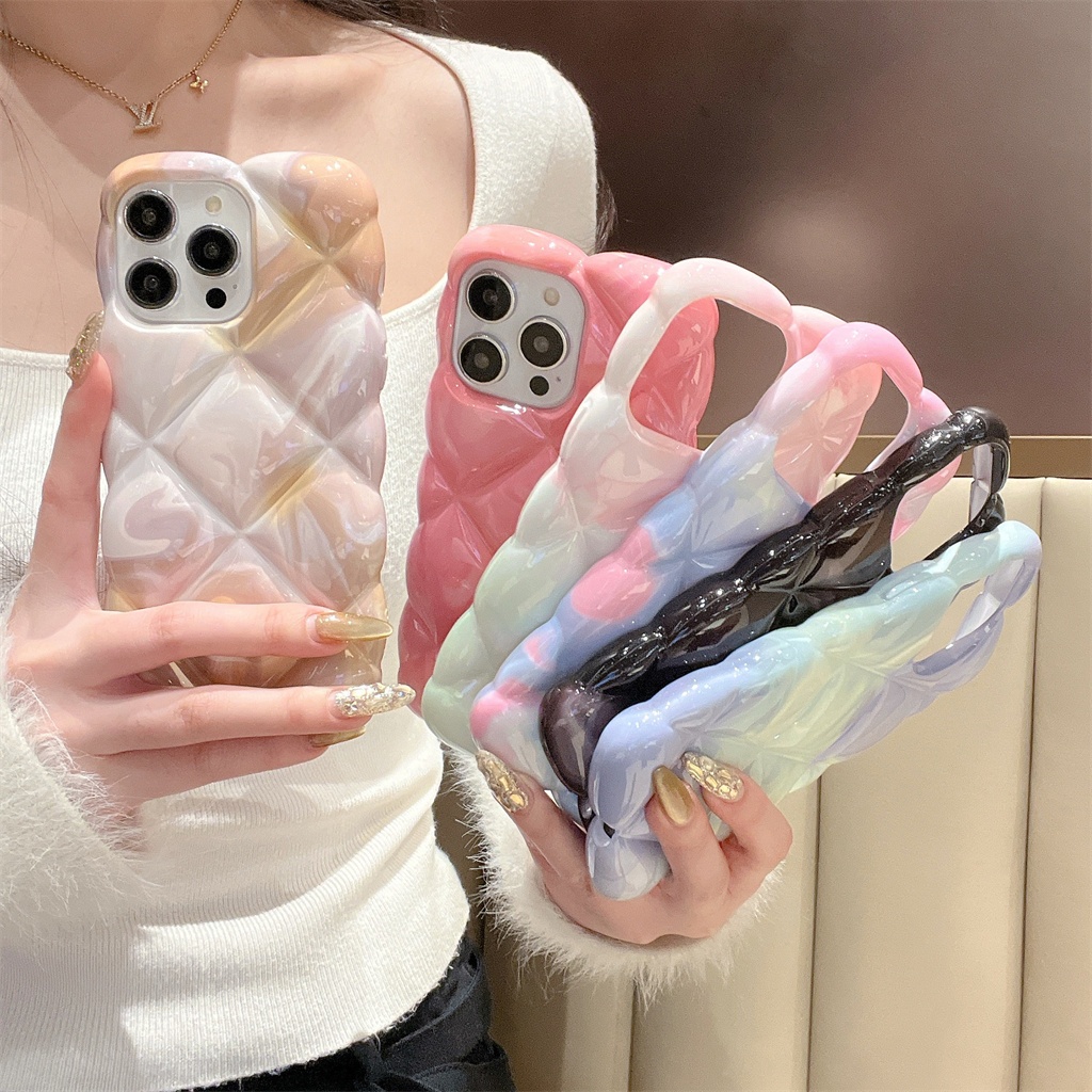Dành cho iphone case 16 Pro Max 15 Pro Max 14 Pro Max 13 Pro Max Lingge Hào quang nhuộm điện thoại