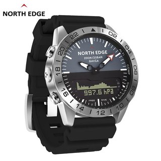 North Edge Gavia2 Nam Quân Đội Kỹ Thuật Số Thể Thao Đồng Hồ Bơi Đồng Hồ Lặn Analog Đồng Hồ Kỹ Thuật Số nam Quân Đội Đồng Hồ Thạch Anh Không gỉ Đo độ cao Phong Vũ Biểu La Bàn chống thấm nước 200M 1.88 Inch