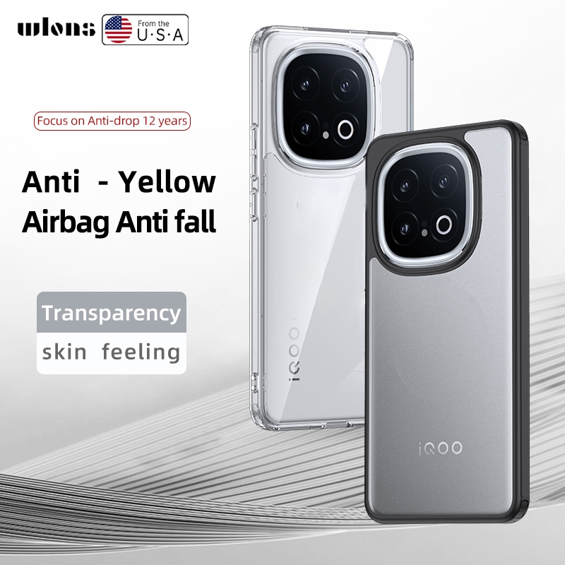 IQOO 13 5G iQOO13 iqoo13 Ốp điện thoại Cứng Silicon Mềm Cạnh Nhựa Cứng Mờ Đá Sa Thạch Mặt Sau Chống 