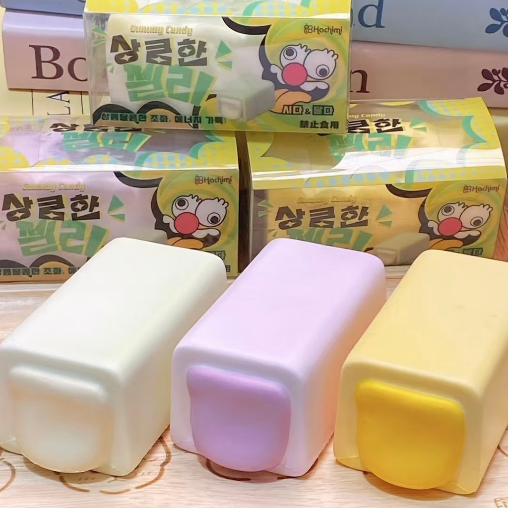 Khăn choàng Hachimi, ​​Đồ chơi phục hồi chậm hình kẹo mềm, đồ chơi ép PU