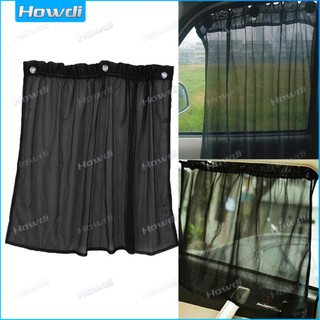  2 Chiếc 70x50cm Rèm Ô Tô Phụ Kiện Vỏ Đen Nội Thất Bên Cửa Sổ Hút Cốc Mùa Hè Che Nắng Gấp Bảo Vệ 