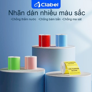 [Giao hàng tận nơi] Nhãn nhiệt chống nước đầy màu sắc Clabel, Thẻ giá, Nhãn mã vạch và nhãn thực phẩm Thích hợp cho máy in 221B / 220B / 230B / 320B
