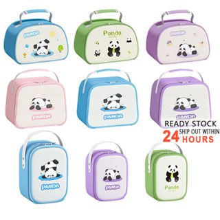 Hoạt Hình Gấu Trúc Túi Cách Nhiệt Nhiệt Hộp Cơm Trưa Túi Ăn Trưa Túi Dã Ngoại Túi Đựng Thực Phẩm Túi Xách Chống Thấm Nước YM77