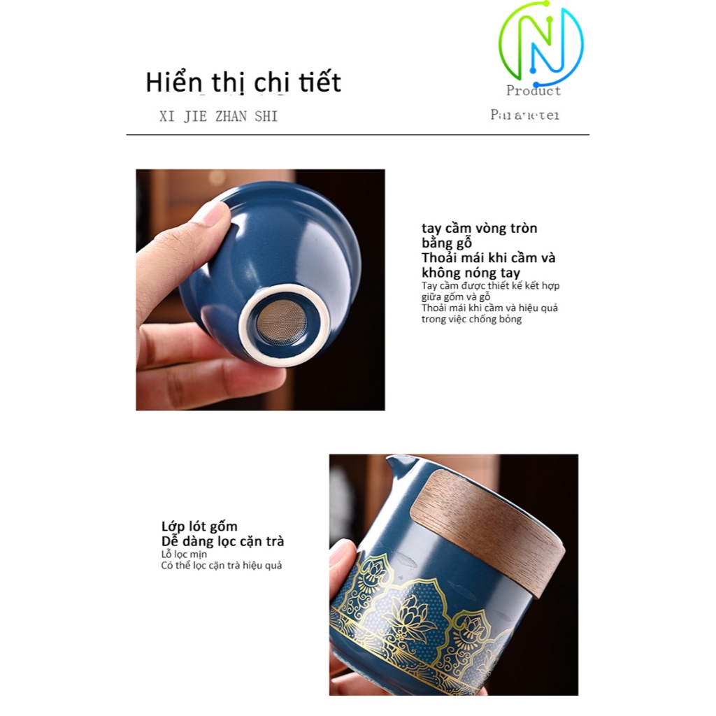 Bộ Ấm Chén Trà Du Lịch Tiện Lợi Dễ Sử Dụng | BigBuy360 - bigbuy360.vn