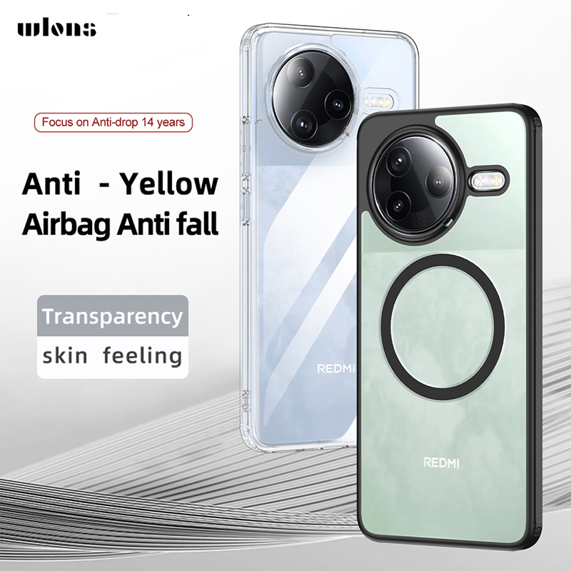 Wlons Four Corner Shockproof Phone Case for Redmi K80 Pro POCO F7 Ultra F7 Pro Anti-fall Protection 