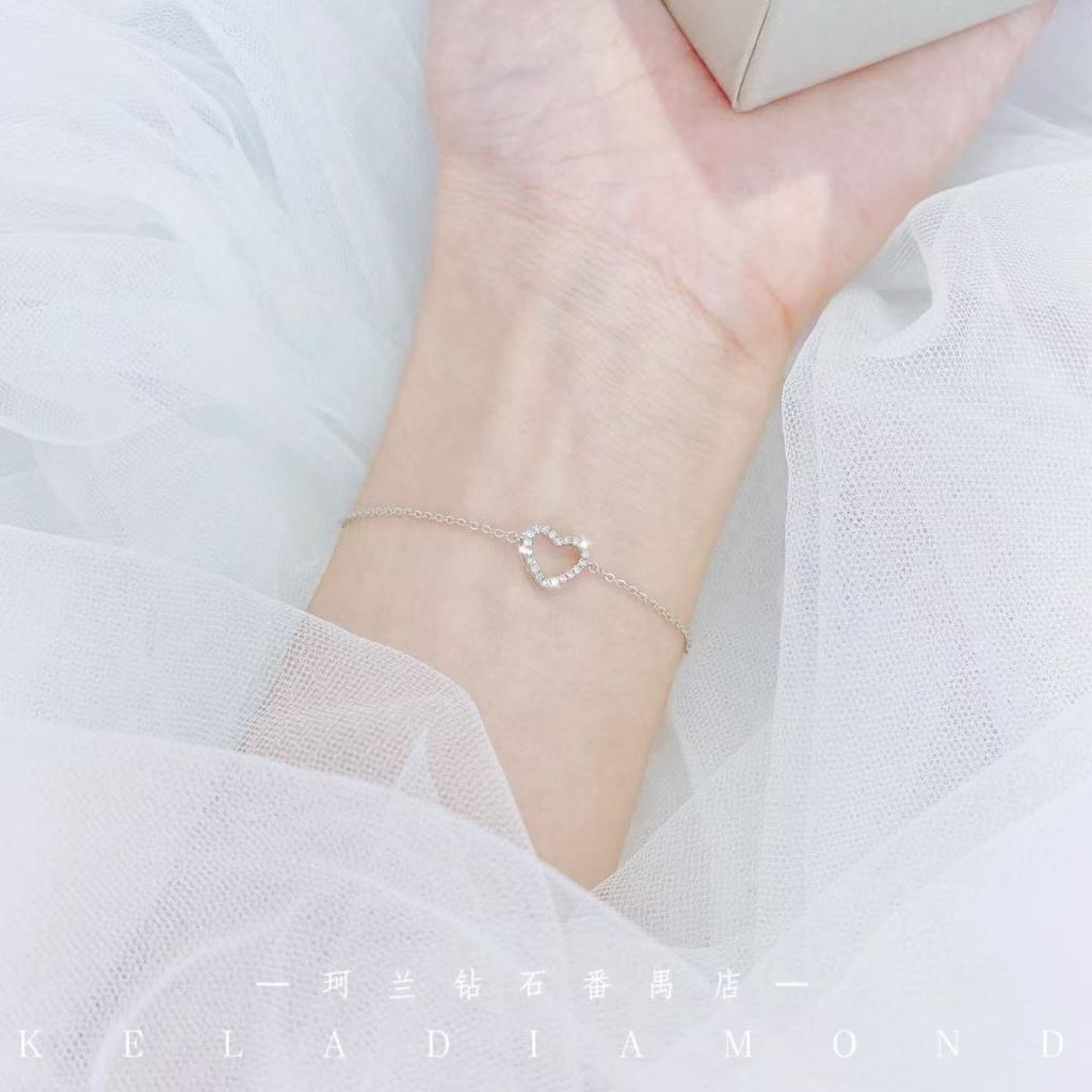 2025 MỚI TIFF * NY BẠC HEART DIAMOND BRACELETS