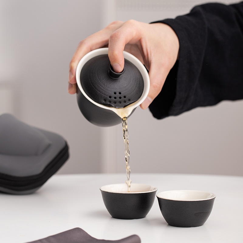 Bộ ấm trà du lịch phải có cho những người đam mê trà Một ấm ba ly Bộ dụng cụ trà Kung Fu ngoài trời | BigBuy360 - bigbuy360.vn