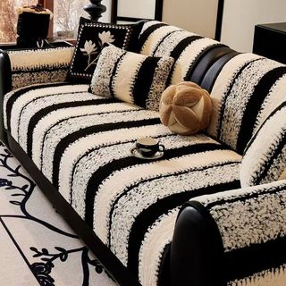  Vỏ bọc ghế Sofa nhung dày bọc ghế Sofa và hình chữ L Đệm bảo vệ ghế Sofa Thảm chống trượt Máy có thể giặt được Slipcover 