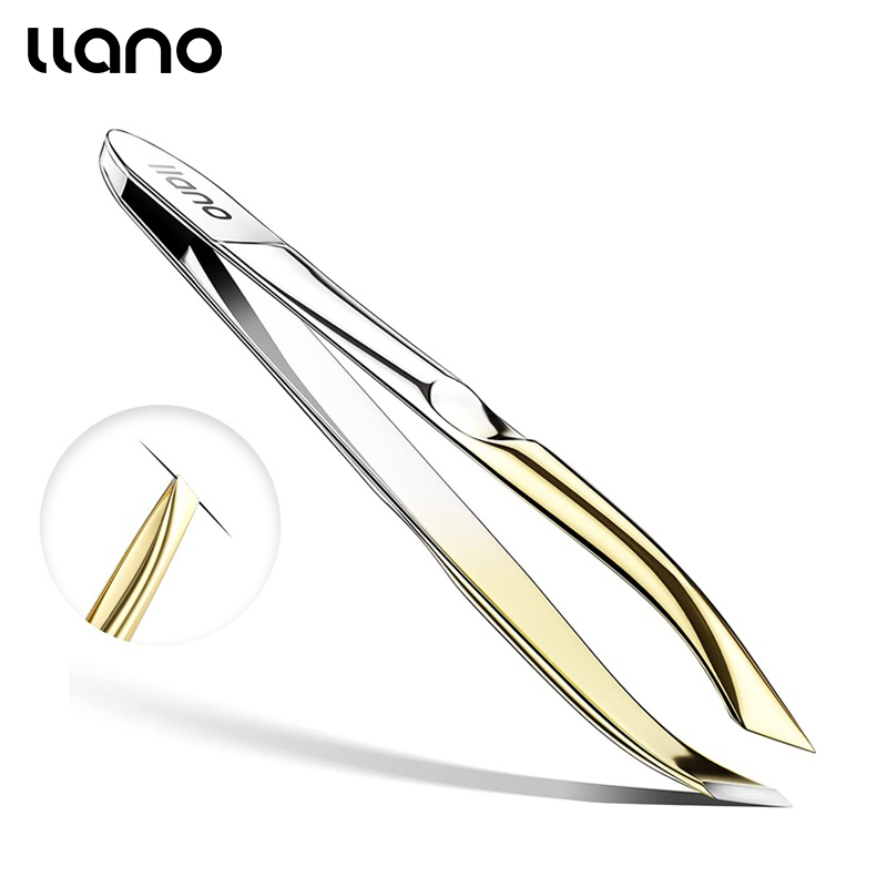 Nhíp Llano Chất Liệu Thép Không Gỉ Chuyên Dụng Gỡ Mi Giả/Tỉa Chân Mày