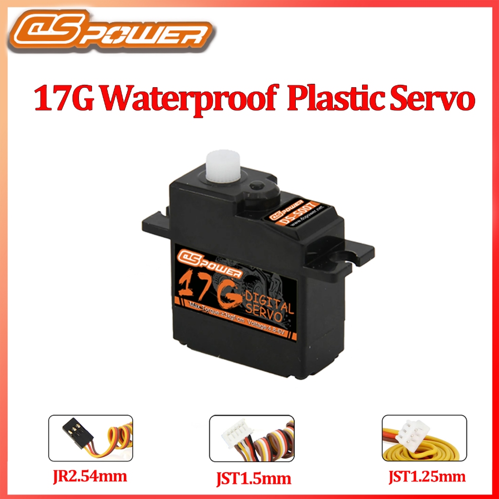 Dsppower 17g Nhựa / Kim Loại Bánh Răng Micro Servo Cho 1 / 14 1 / 16 1 / 18 Xe RC MJX Hyper Go 14209
