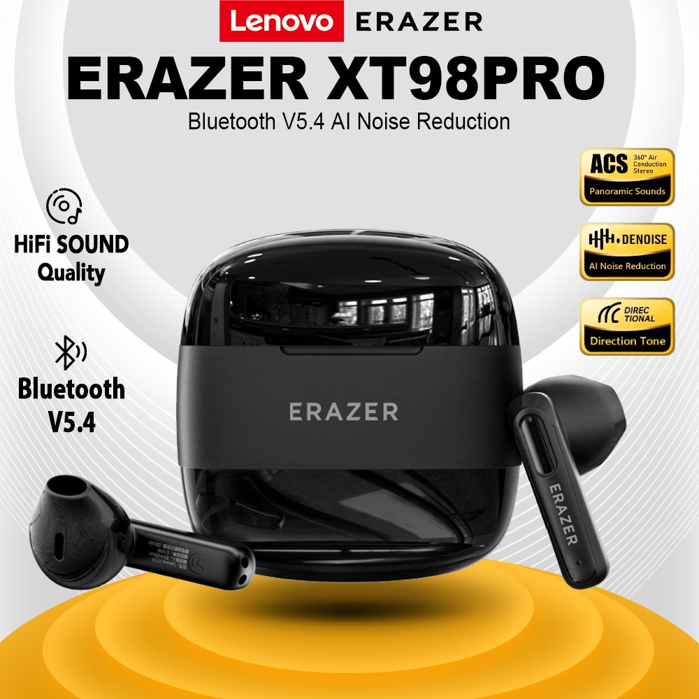 Lenovo Erazer XT98 Tai Nghe Nhét Tai Mini Bluetooth 5.4 Âm Thanh HiFi Stereo Chống Nước Chống Ồn Có Micro | BigBuy360 - bigbuy360.vn
