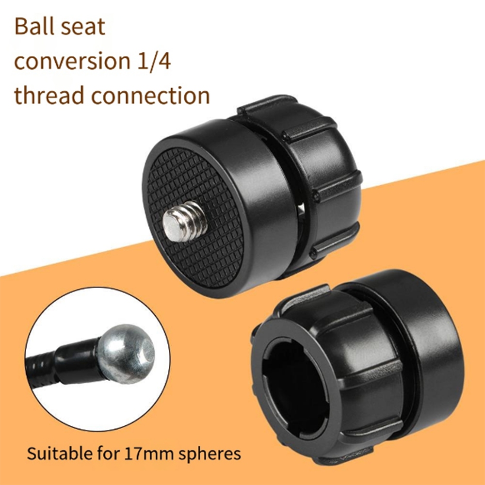 Giá đỡ đầu bóng 17mm để chuyển đổi 1 / 4 ren tấm kết nối bộ chuyển đổi điện thoại di động Giá đỡ đầu bóng thay đổi phụ kiện cổng vít