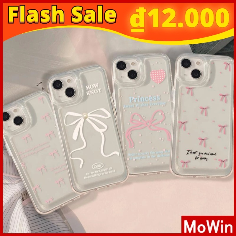 Mowin - Dành cho iPhone 16 15 Pro Max Trường hợp rõ ràng TPU Mềm mại Nút mạ điện Bảo vệ Máy ảnh chốn