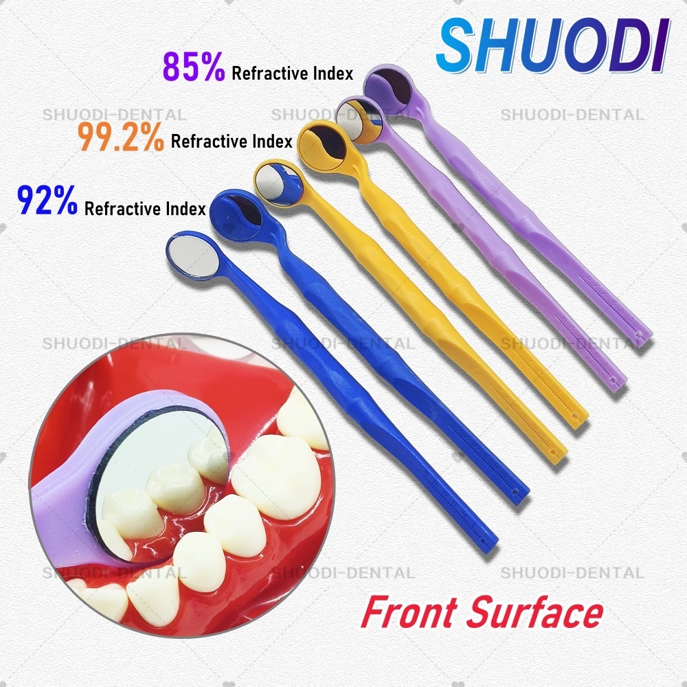 1 Gương Miệng Nha Khoa Gương Khám Răng Miệng Bề Mặt Trước Siêu Độ Nét Chỉ Số Khúc Xạ 99.2% 92% Và 85